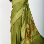 Green katan Silk Handwoven Banarasi Saree