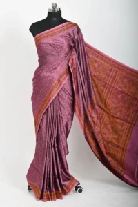 Light Majanta Katan Silk with Resham Tanchoi Banarasi Saree