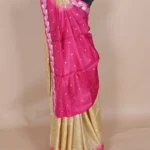 Pink Colour tussar silk Banarasi saree