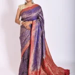 Exclusive Pure Katan Silk Banarasi Saree with Zari Tanchoi and Multi-Color Border