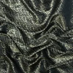 Black Brocade Katan Silk Fabric