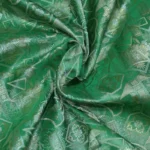 Green Banarasi Silk Brocade Fabric