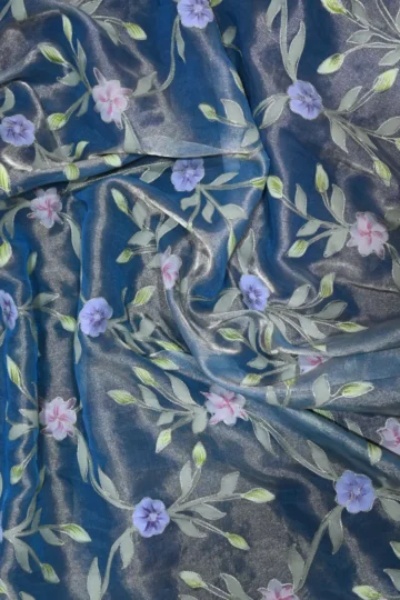 Tissue Silk floral Design Fabric