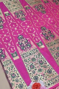 Pink Banarasi Katan Silk Lehenga