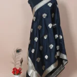 black booti katan silk handloom banarasi dupatta