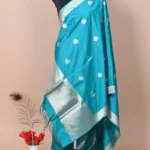 ferozi booti katan silk handloom banarasi dupatta