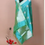 Ferozi Booti Katan Silk Handloom Banarasi Dupatta