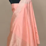 baby pink handwoven banarasi suit