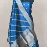 Prussian Blue Handwoven Banarasi suit